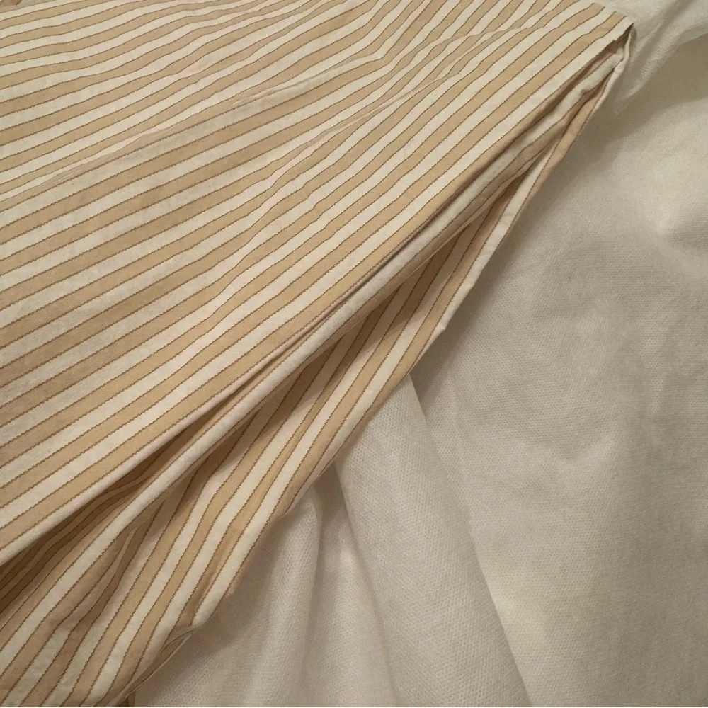 RALPH LAUREN | BED SKIRT / Tan White